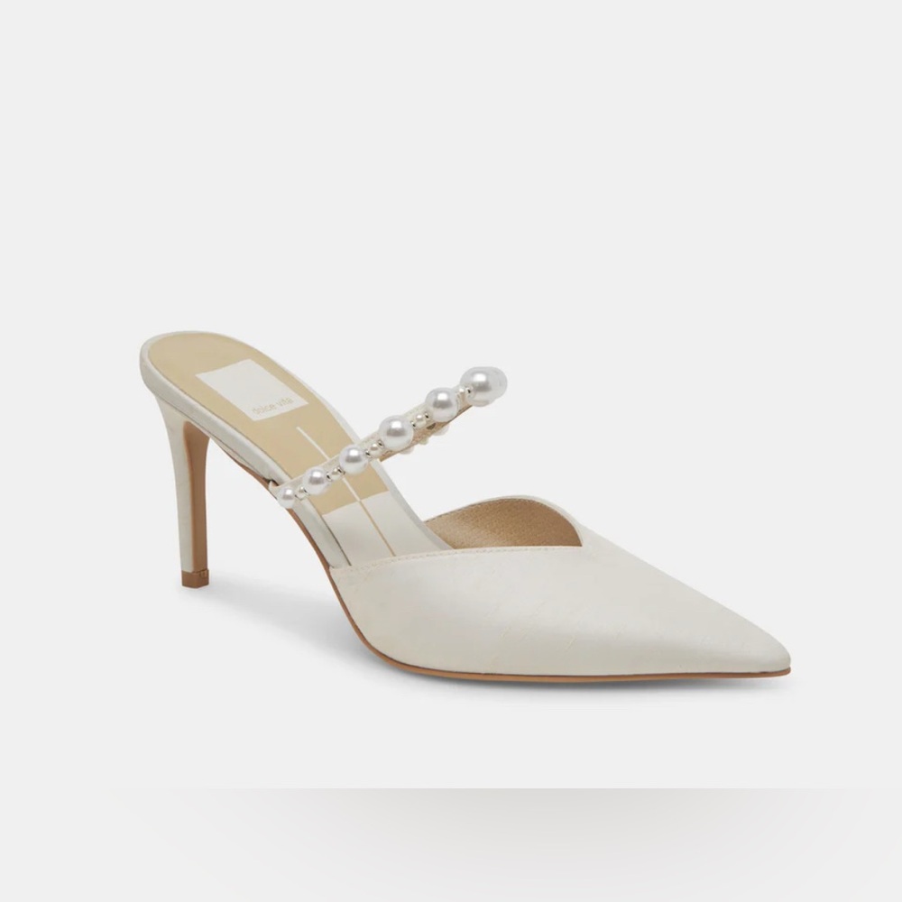 Dolce Vita, Kanika Vanilla Pearl Heels, Size 8.5, BRAND NEW in box